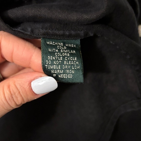 Ralph Lauren Dark Gray Linen Shirt - Picture 5 of 5